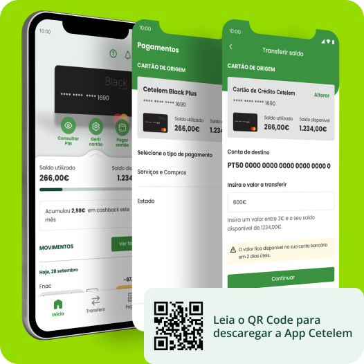  App Cetelem, sempre consigo, em qualquer lugar