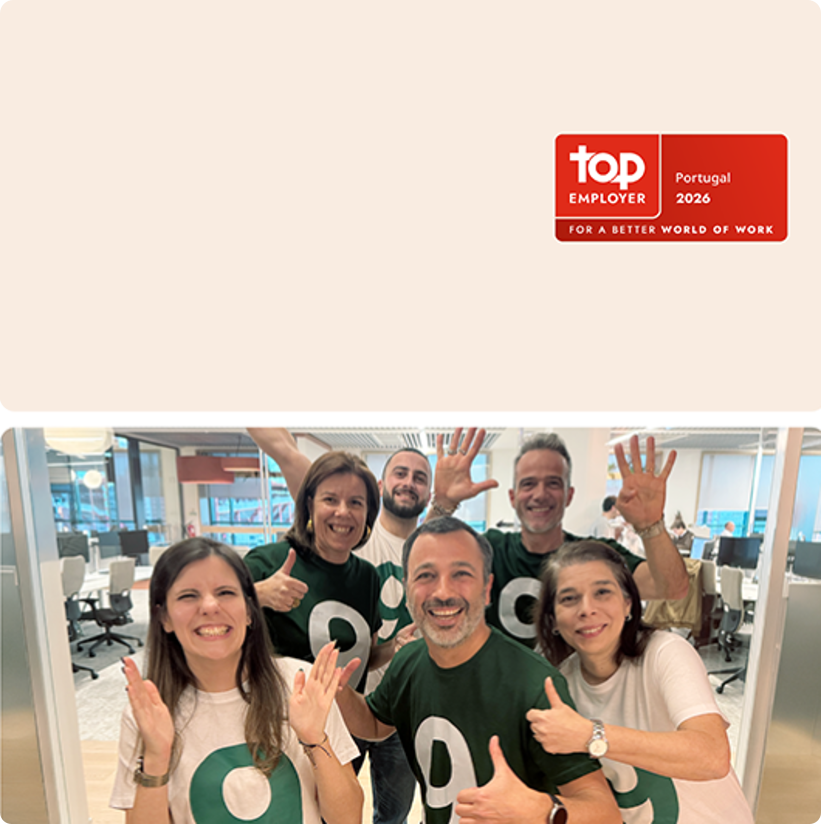  Uma equipa TOP Merece Cinco Estrelas