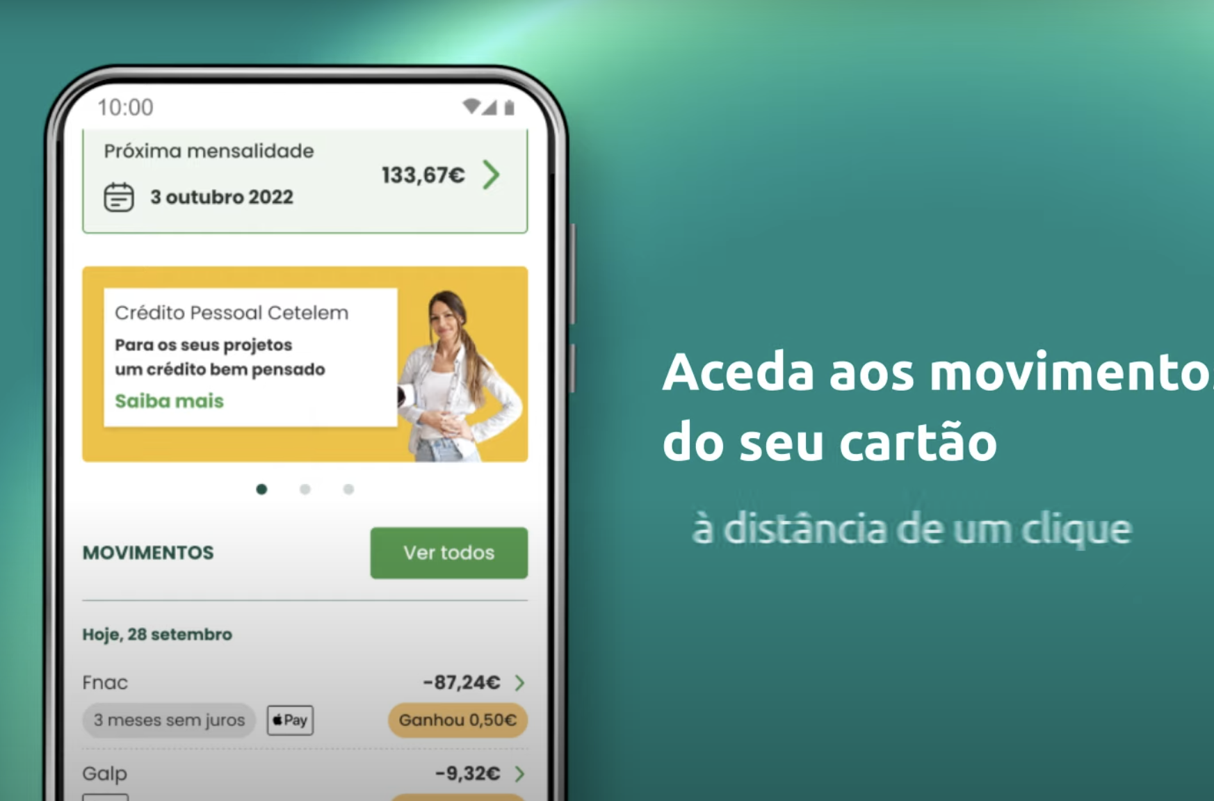 Funcionalidades App Cetelem